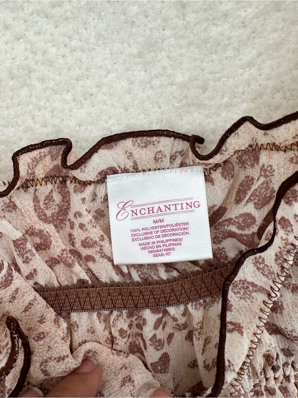 SOLD Fairy Coquette Y2K Deadstock Enchanted Leopard Print Ruffle Cami/Lingerie - Picture 4 of 7